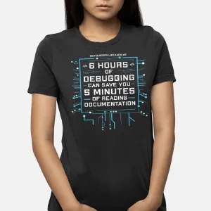 Developer Life Hack Humor Coding Jokes Funny Developer T-Shirt