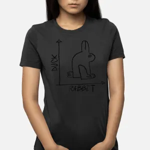 Funny Science Nerd Duck Rabbit Physics Math Geek Short Sleeve T-Shirt