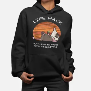 Life Hack Play Dead Hoodie