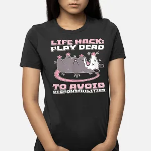 Life Hack Rat Play Dead T-Shirt