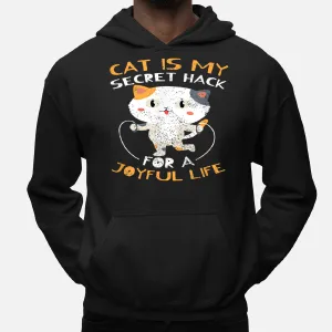 Pet Companion Friendly Kitty Happy Cat Life Hack Hoodie